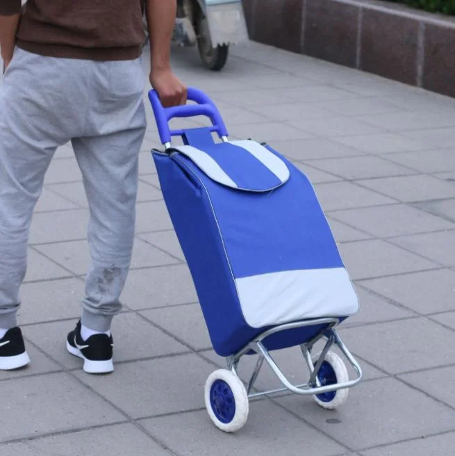 Lightweight Supermarket Carts Reusable Grocery Foldable Collapsible Shopping Trolley Bags